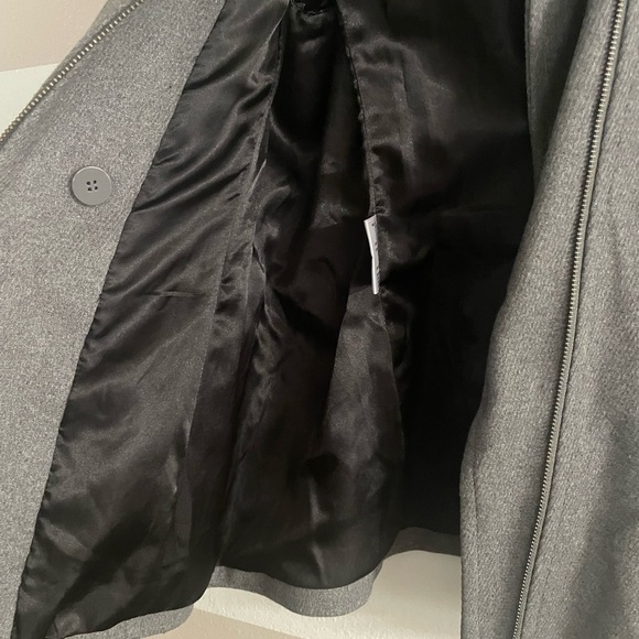 Kristen Blake Women's Gray Pea Coat - Picture 4 of 11